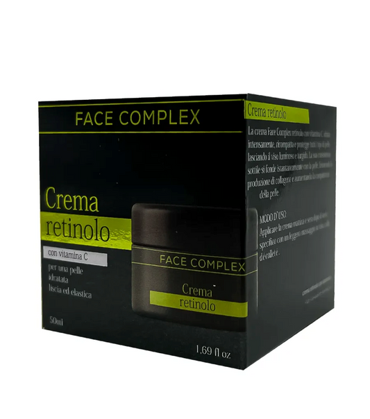 Crema Viso Retinolo e Vitamina C - Idratante ed Elastica