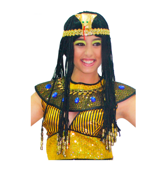 Parrucca Cleopatra Regina del Nilo – Accessorio Costume Antico Egitto