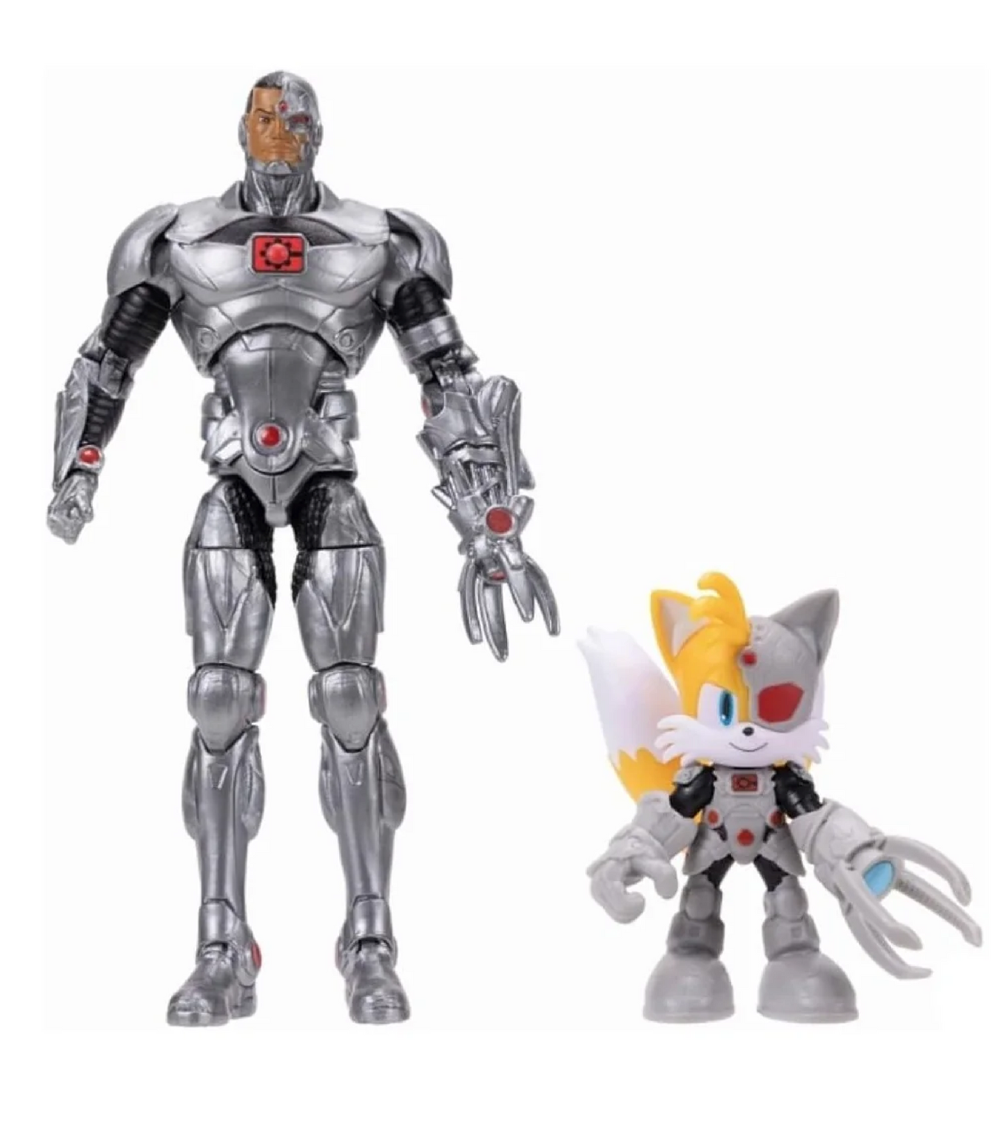 DC x Sonic Tails & Cyborg Action Figure Multipack - Set da Collezione