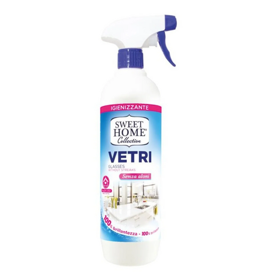 Vetri Senza Aloni Spray – Detergente per Vetri e Superfici Brillanti