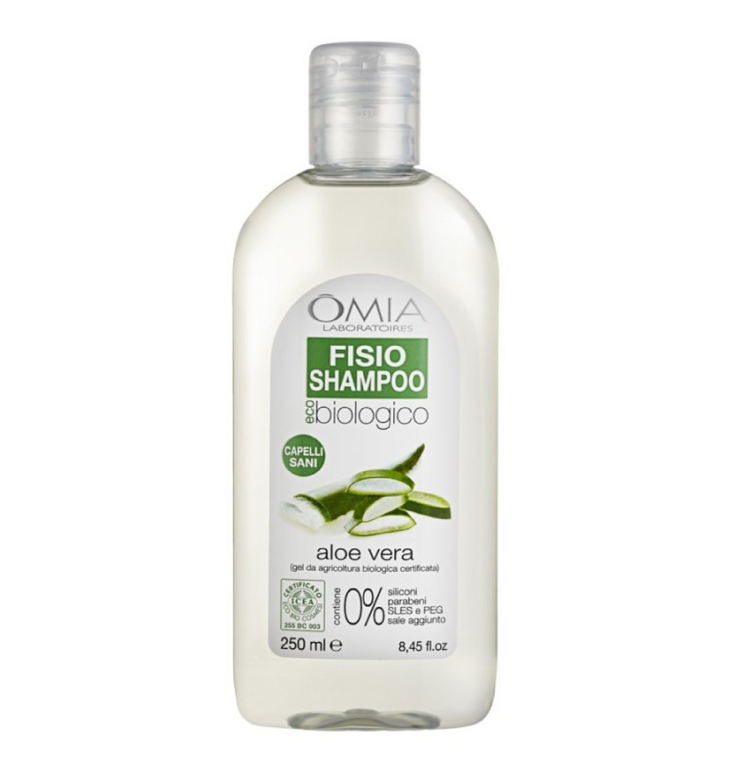 Fisio Shampoo Aloe Vera – Idratante e Delicato per Uso Frequente