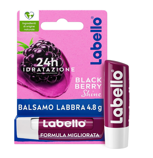 Labello Stick 24H Idratazione Blackberry Shine – Balsamo Labbra Nutriente e Luminoso