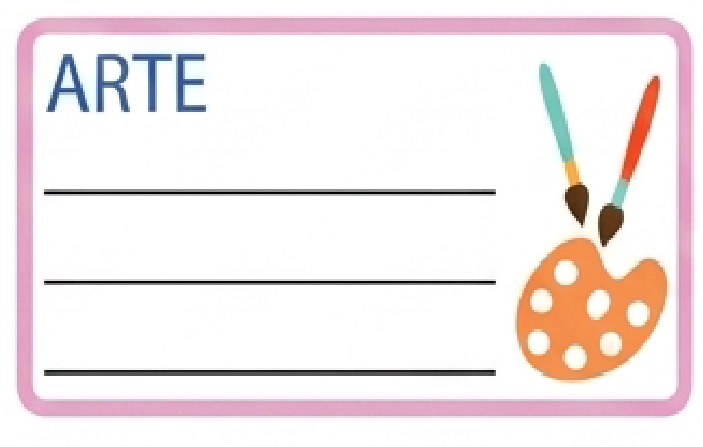 Set 70 Etichette Adesive Scolastiche per Materie (10 Materie x 7 Pezzi) - Personalizzabili per Quaderni e Libri