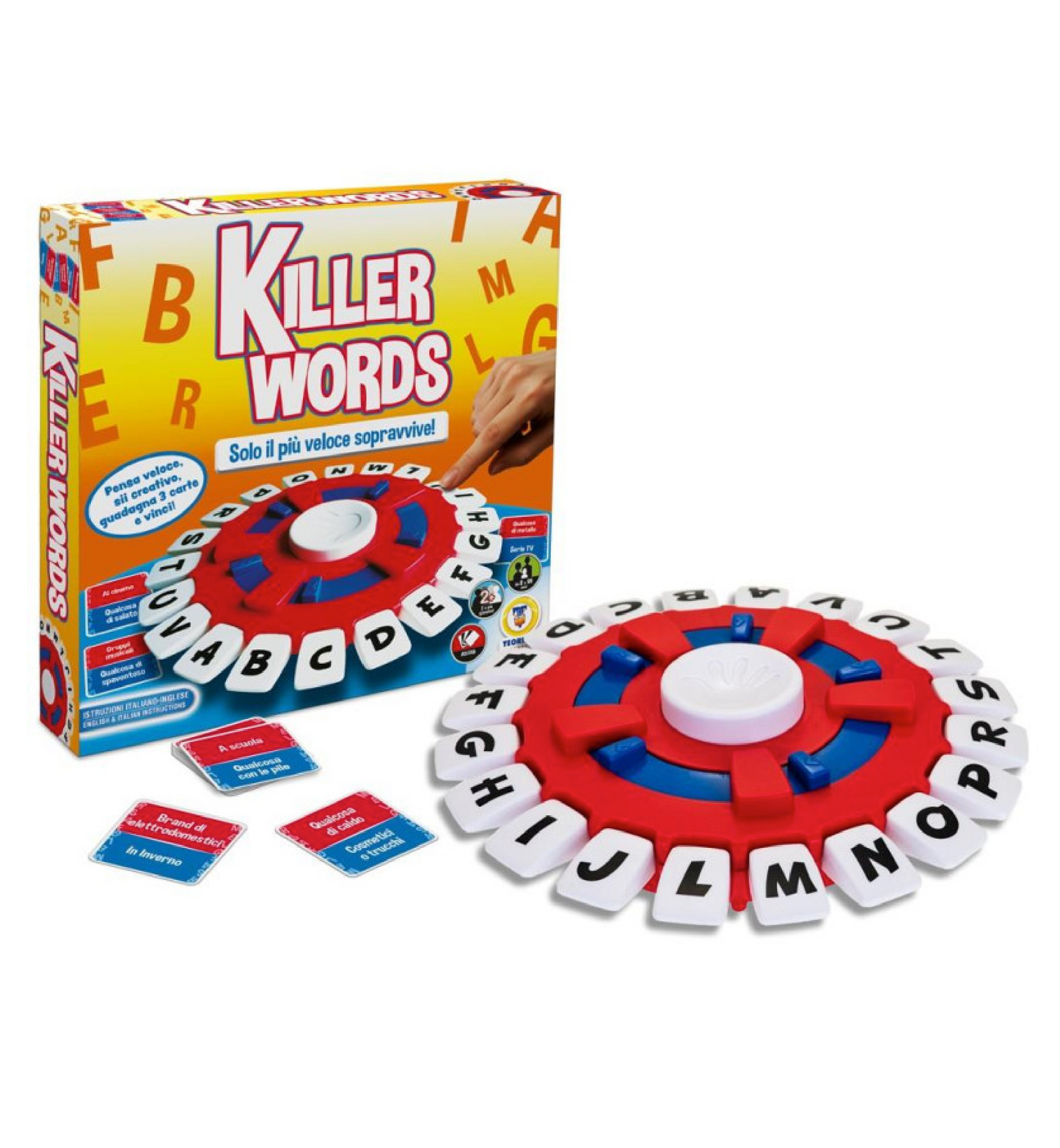 Killer Words Gioco da Tavolo Black e Orange - Party Game di Carte con Parole Proibite