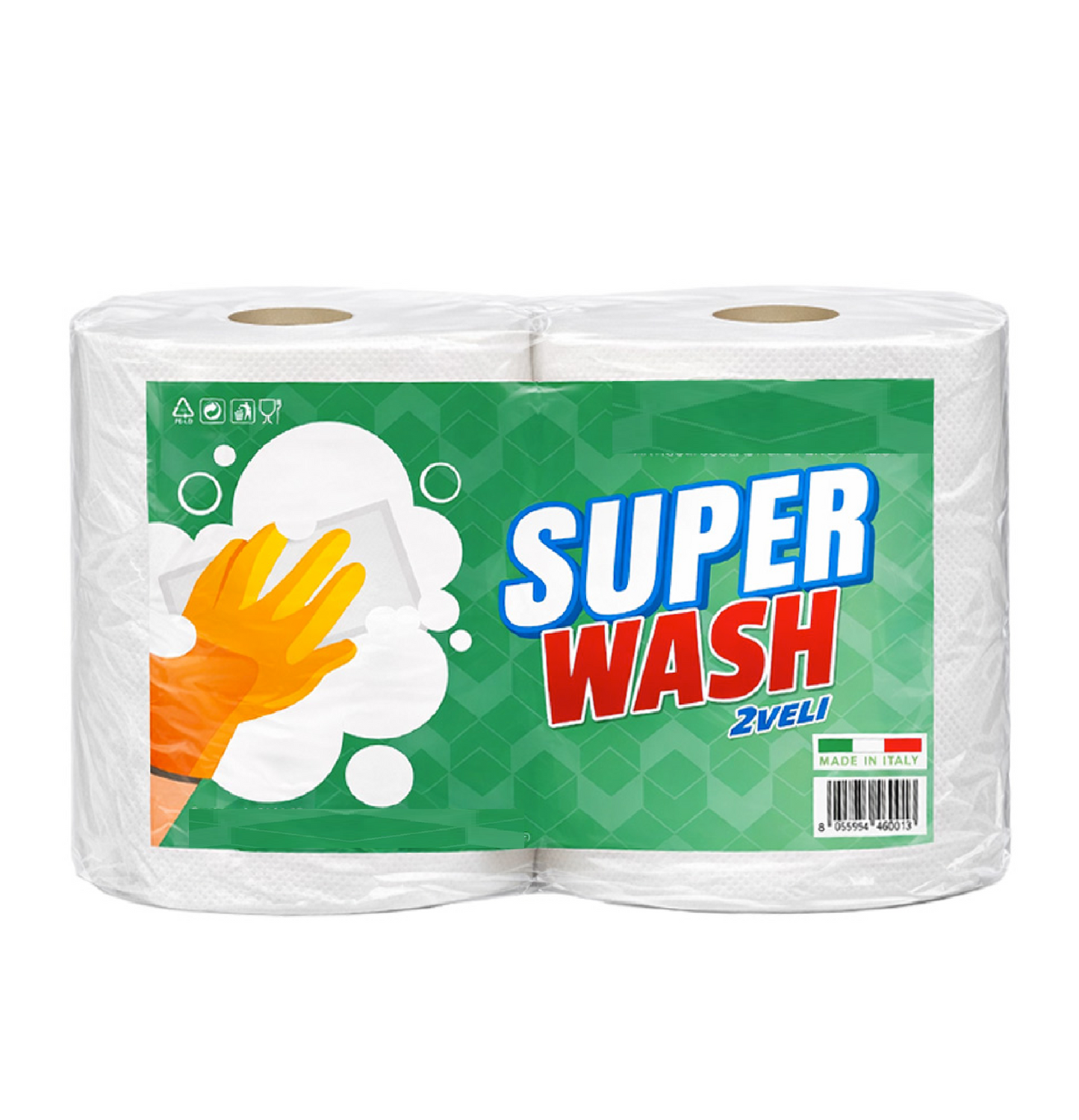 Bobina Industriale Super Wash 351 Strappi – 2 Rotoli