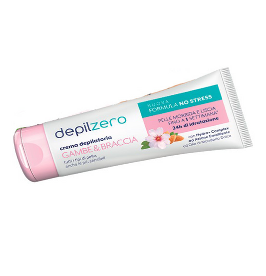 Crema Depilatoria Gambe e Braccia Olio di Mandorle 200ml – Pelle Morbida e Depilata