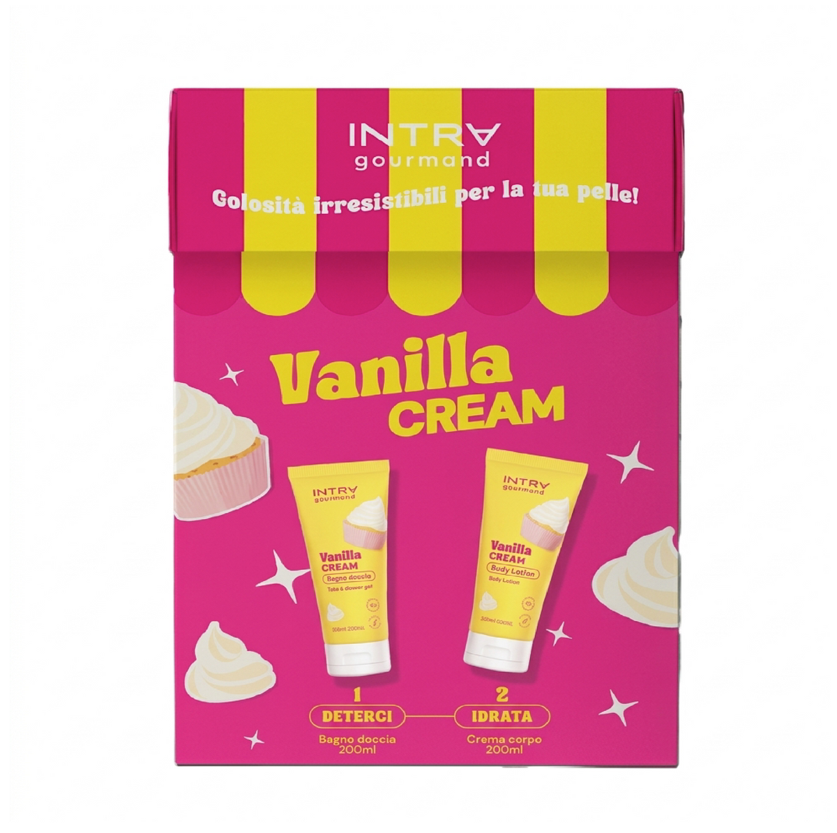 Body Care Vanilla Cream Cofanetto - Bagno Doccia + Crema Vaniglia