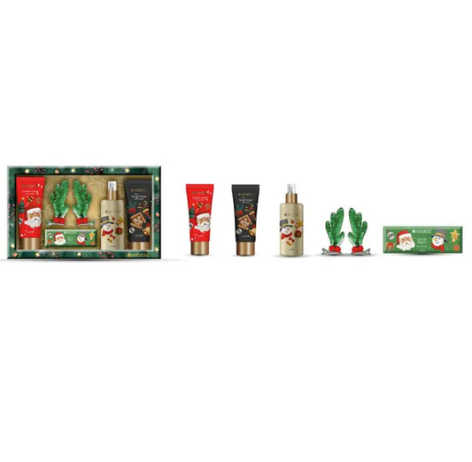 Setablu Set Natale Verde Kit Beauty Corpo - Scrub, Lozione e Accessori