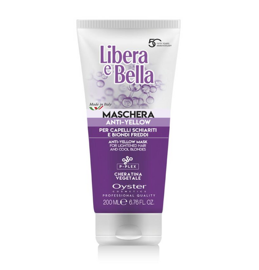 Maschera Anti-Giallo – Capelli Biondi Luminosi e Senza Toni Gialli