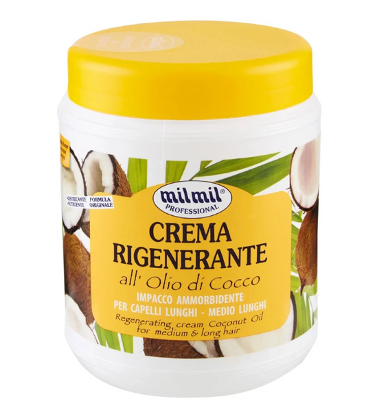 Crema Rigenerante Capelli Olio di Cocco - Maschera Nutriente