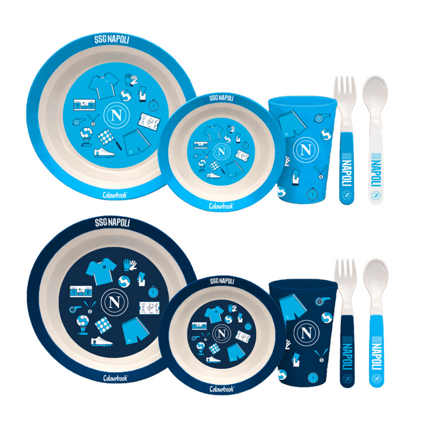 Set Pappa SSC Napoli 5 Pezzi - Piatti e Posate Bambini 2026
