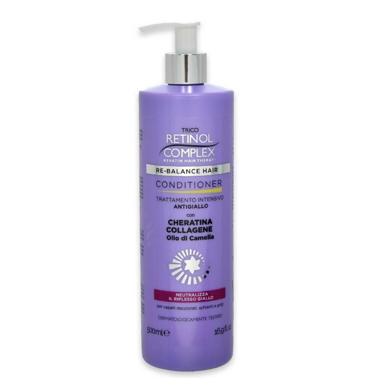 Balsamo Conditioner con Cheratina Antigiallo – Capelli Luminosi e Naturali