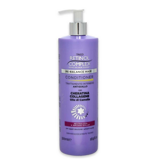 Balsamo Conditioner con Cheratina Antigiallo – Capelli Luminosi e Naturali