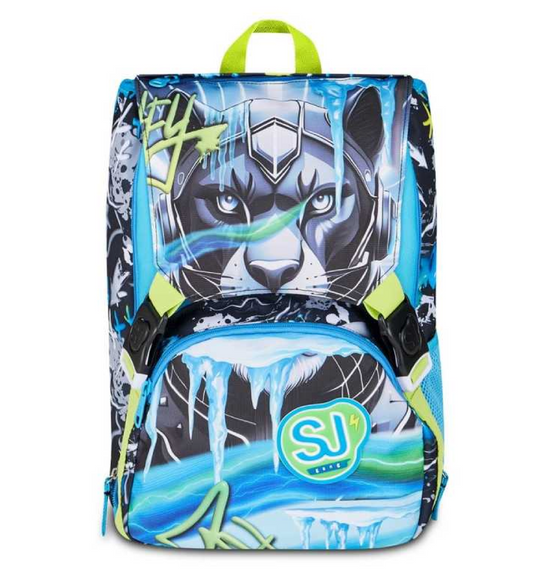 Zaino Sdoppiabile Big SJ Gang Glace Panther Boy - Zaino Scuola Espandibile Pantera