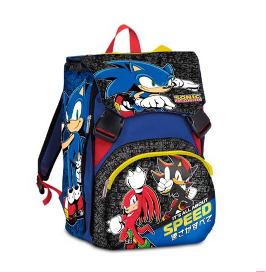 Zaino Sdoppiabile Big Sonic 2026 Ufficiale Bambino Scuola Resistente