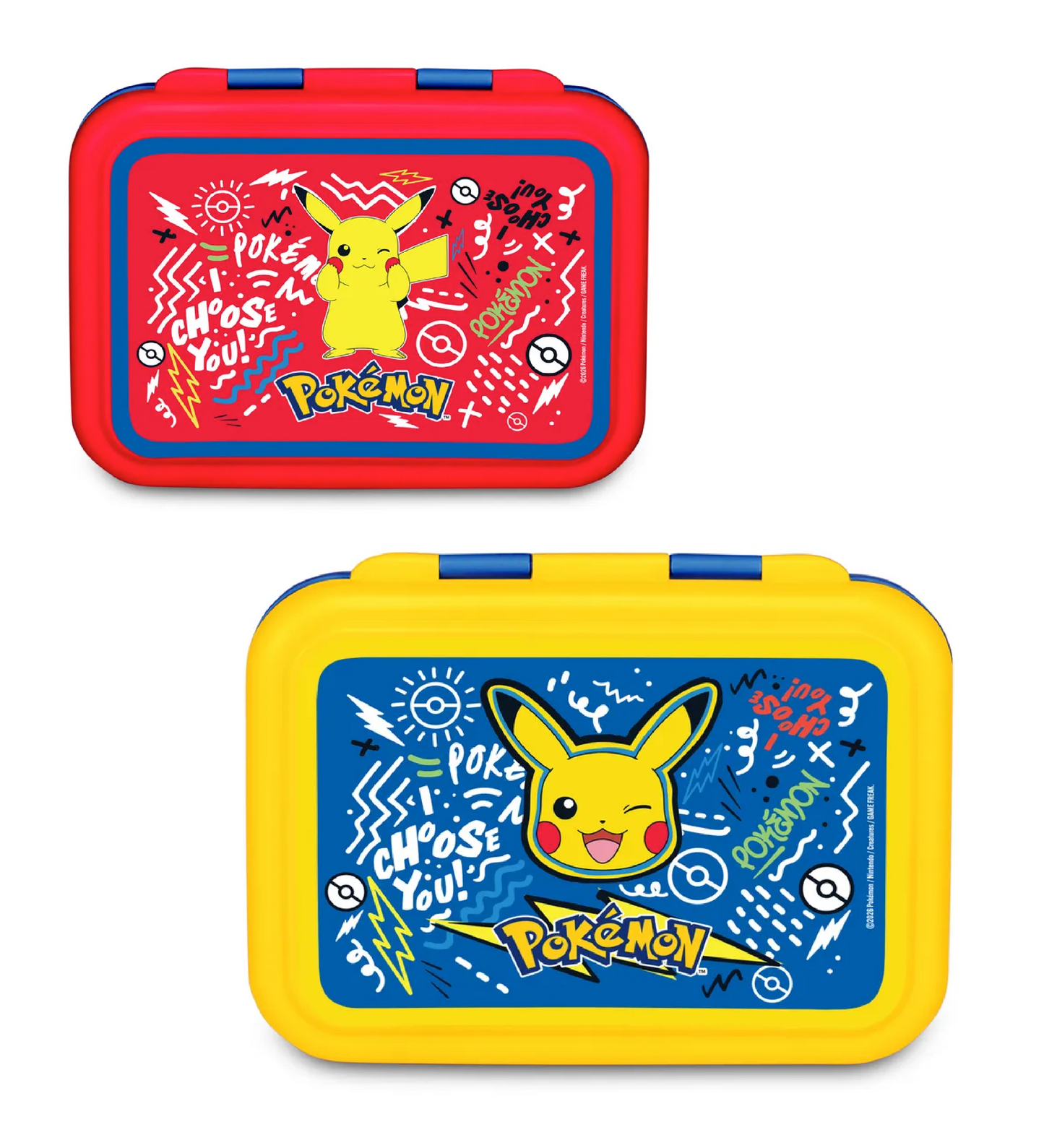 Portamerenda Pokémon in Alluminio 2 Scomparti - Porta Pranzo Pikachu