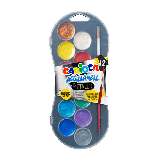 Valigetta 12 Acquerelli Metallic – Colori Effetto Metallizzato