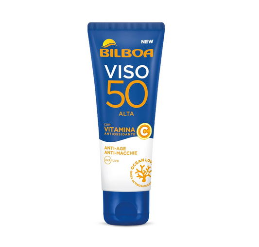 Bilboa Crema Solare Viso Spf50 Anti-macchie Anti-age