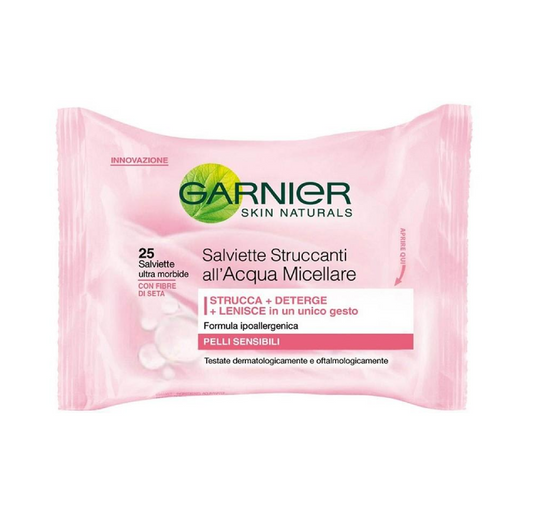 Salviette Struccanti all’Acqua Micellare 25 pz