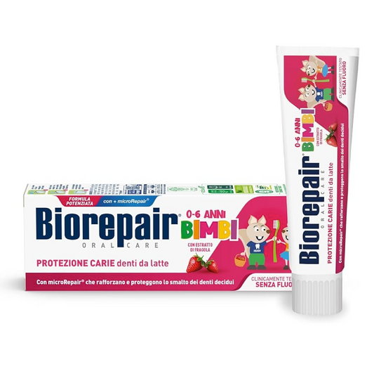 Kids Dentifricio Protezione Carie Bambini da 0 a 6anni – Fragola