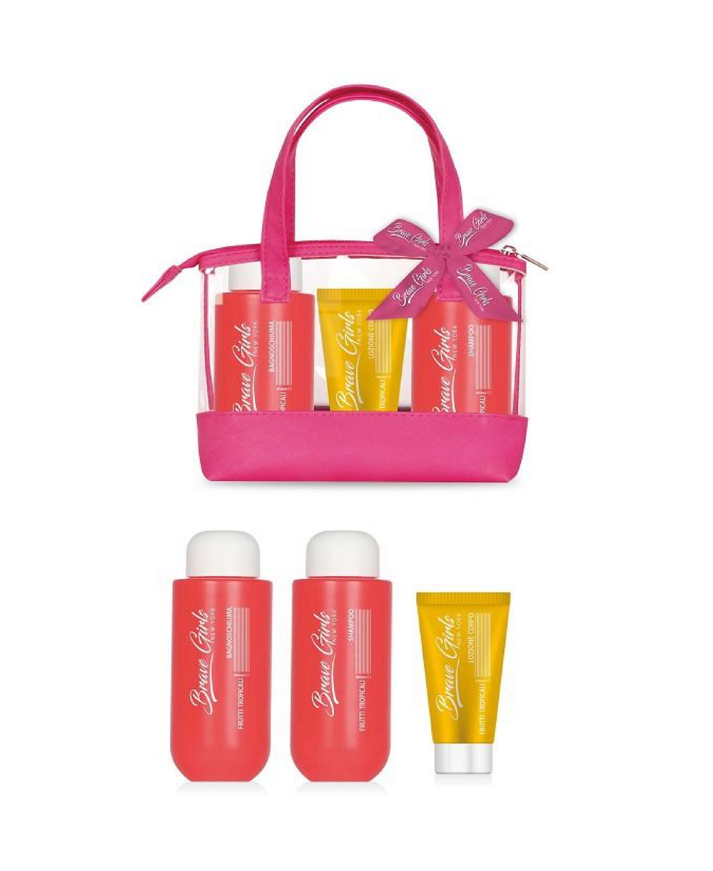 Borsetta Regalo Doccia Schiuma + Shampoo e Bagnolatte Frutti Tropicali