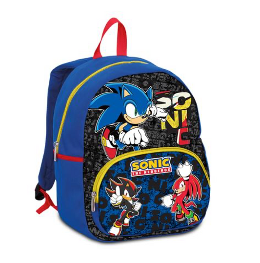 Zaino Asilo Sonic 2026 Small Originale Bambino Leggero Scuola Materna