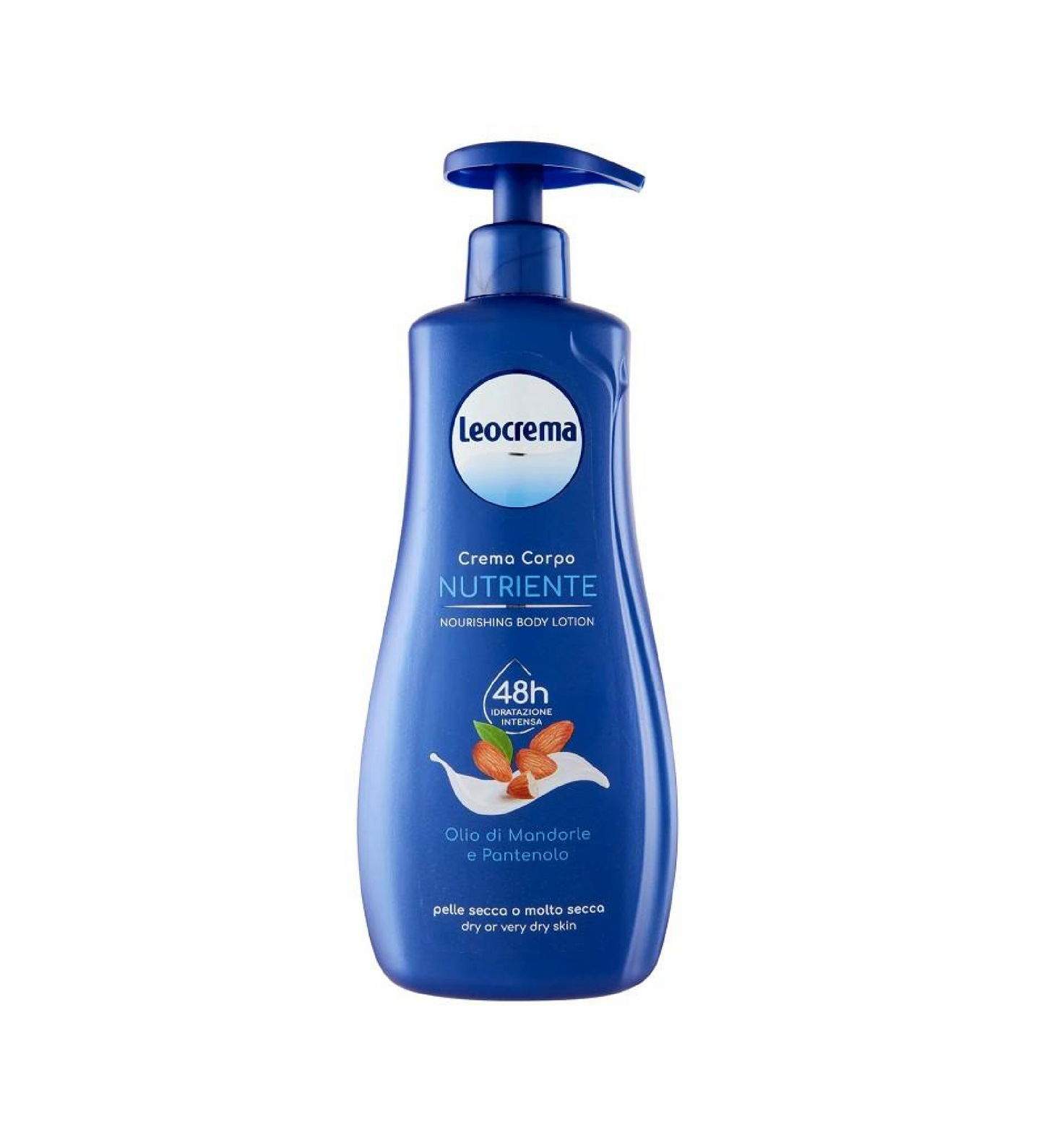 Crema Corpo Olio di Mandorle e Pantenolo con Dosatore – Idratante e Nutriente