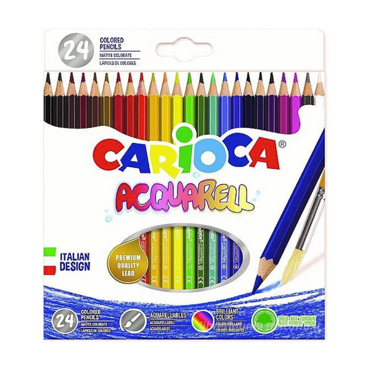 24 Pastelli Acquerellabili – Colori Brillanti per Bambini