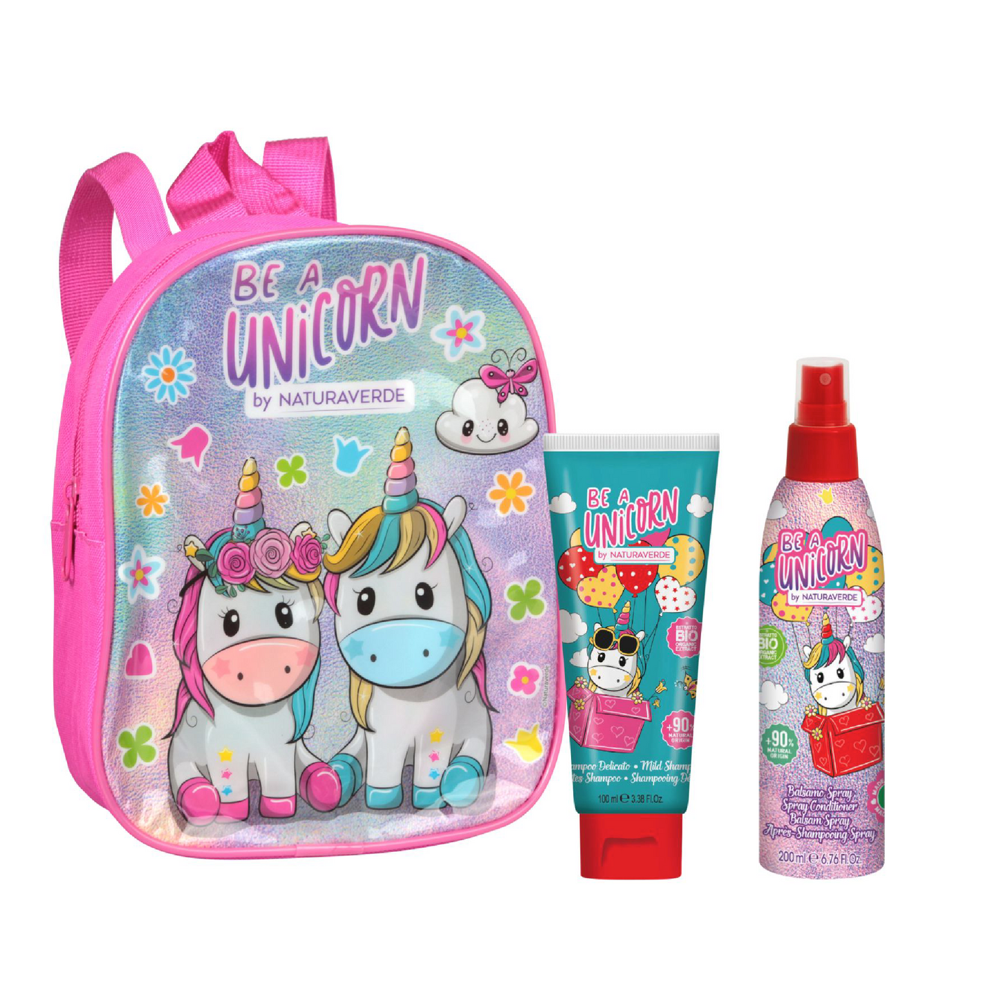 Zainetto Be a Unicorn con Shampoo e Bagnoschiuma