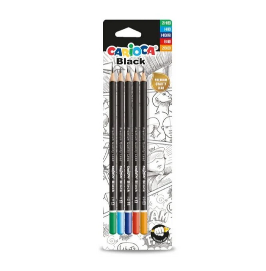 Set 5 Matite Grafite 2H H HB B 2B – Matite Disegno e Scrittura Professionali