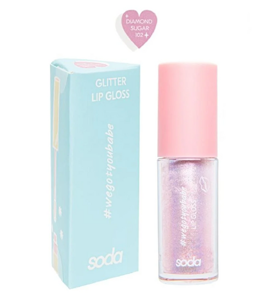 Lipgloss Glitter 102 Diamond Sugar - Lucidalabbra Scintillante