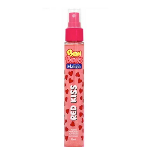 Acqua Profumata Glitterata Red Kiss - Spray Corpo Luminoso e Profumato