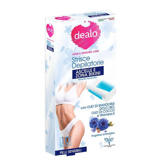 Strisce Depilatorie Ascelle e Inguine 10pz – Depilazione Delicata Zone Sensibili