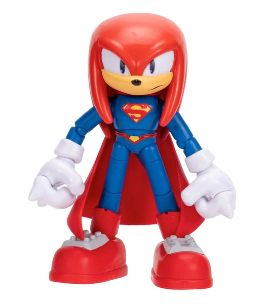 DC x Sonic Knuckles Superman Action Figure 13 cm | Crossover da Collezione