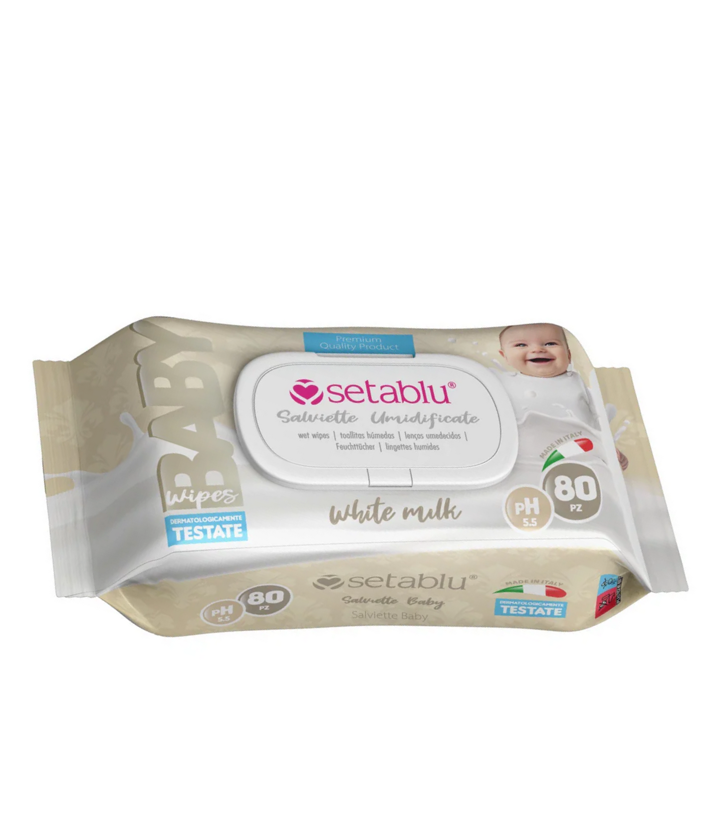 Salviettine White Milk 80pz