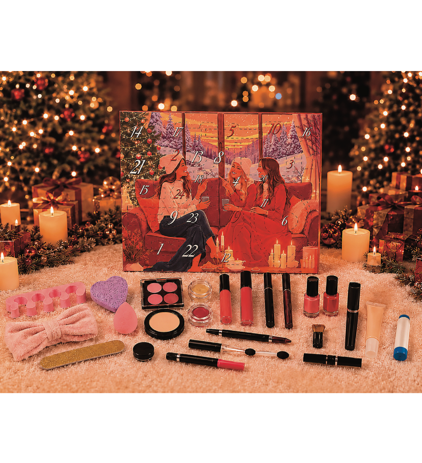 Calendario dell'Avvento Make-Up Brave Girls 2026 | Make-Up e Accessori 24 Pezzi