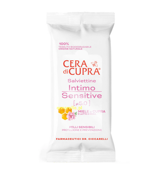 Salviettine Intimo Sensitive pH 5,0 – 24 Pezzi