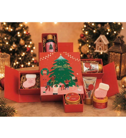 Box Regalo Happy Holiday 4 Cassetti | Kit Bagno Fiori di Ciliegio