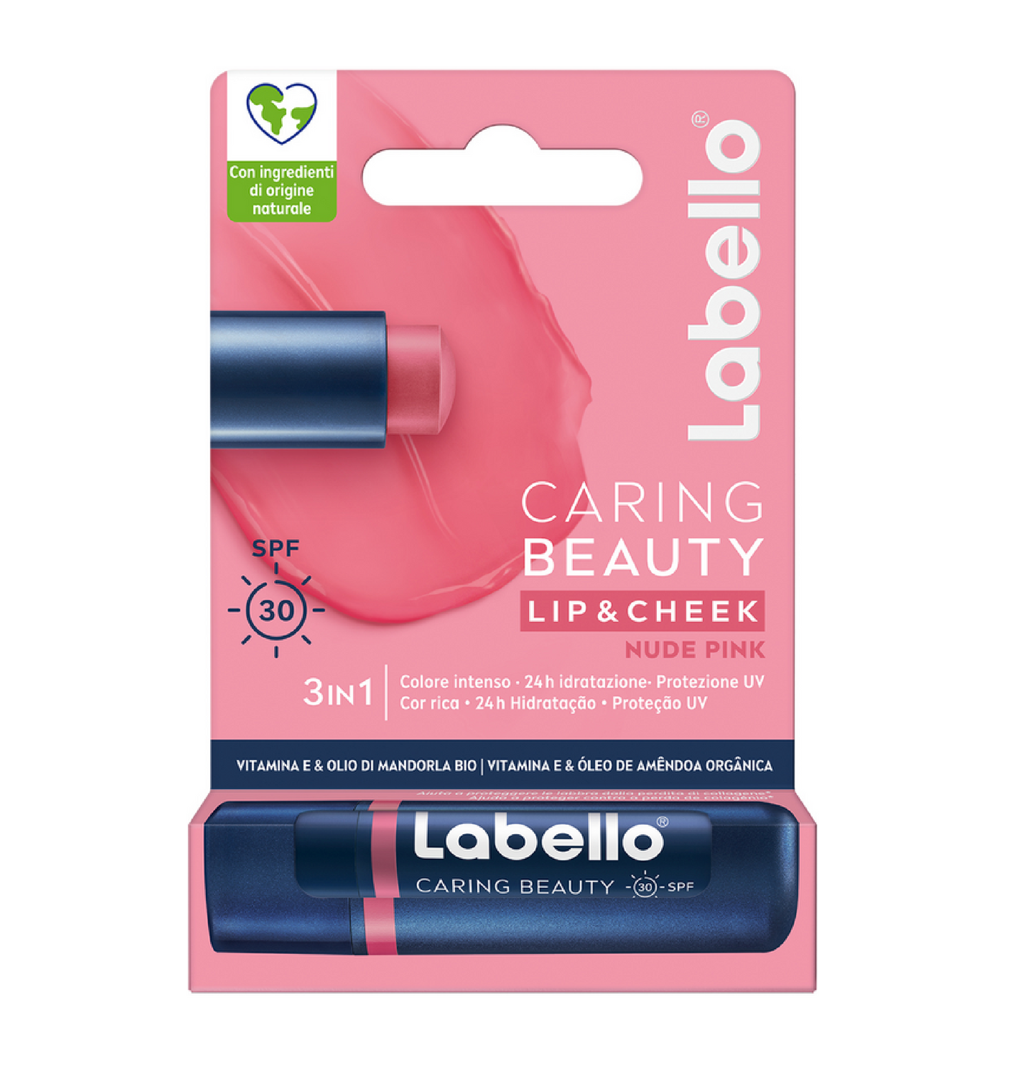 Labello Caring Beauty 3in1 SPF 30 – Balsamo Labbra Colorato con Protezione Solare - Varianti disponibili