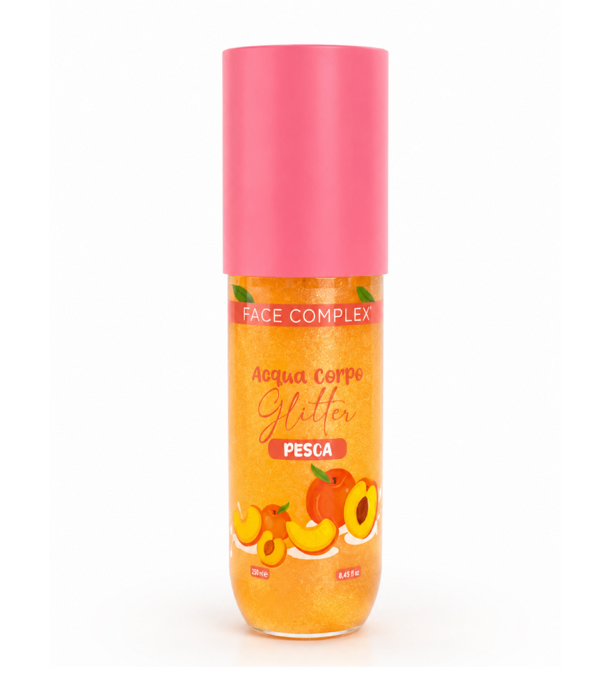 Crema e Acqua Corpo Glitter Pesca PannaeFragola Zucchero Filato - Crema 300ml e Acqua Corpo Spray 250ml
