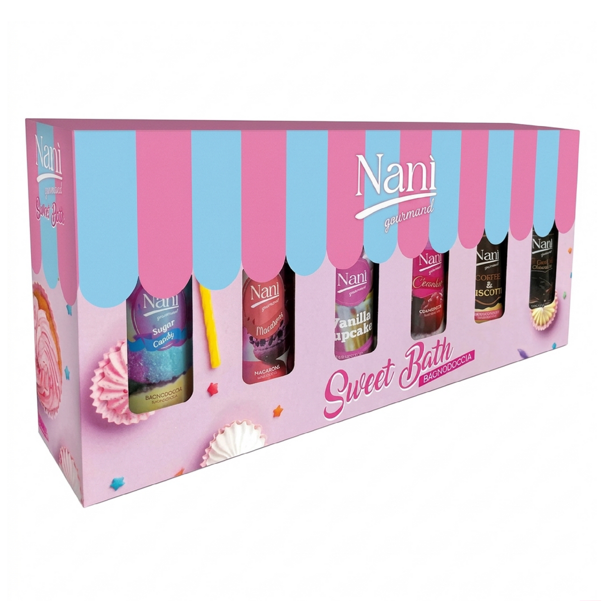 Cofanetto Gourmand 6 Bagnodoccia 100ml - Set Regalo Profumi Dolci