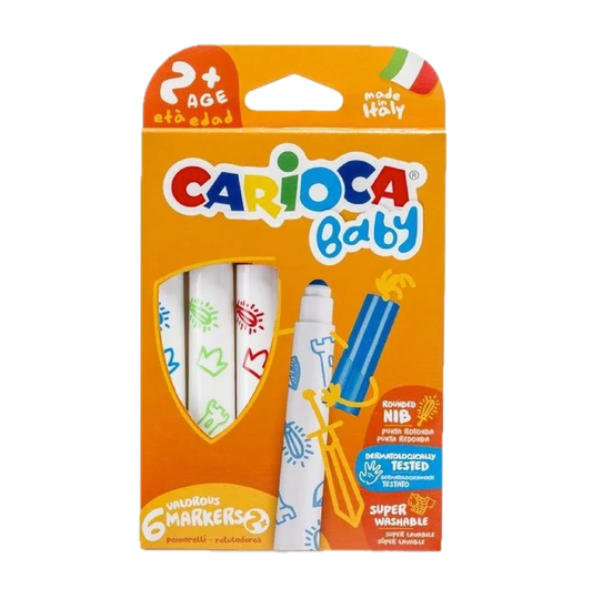 6 Pennarelli Baby 2+ Valorous Marker – Punta Bloccata Lavabili per Bambini