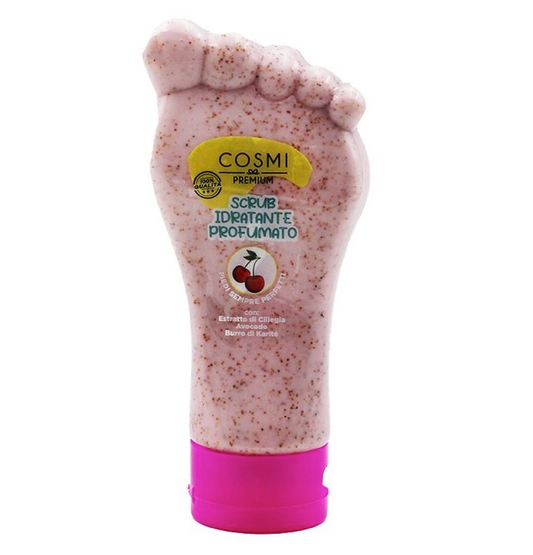 Scrub Piedi Idratante Profumato alla Ciliegia – Esfoliante Nutriente per Piedi Morbidi