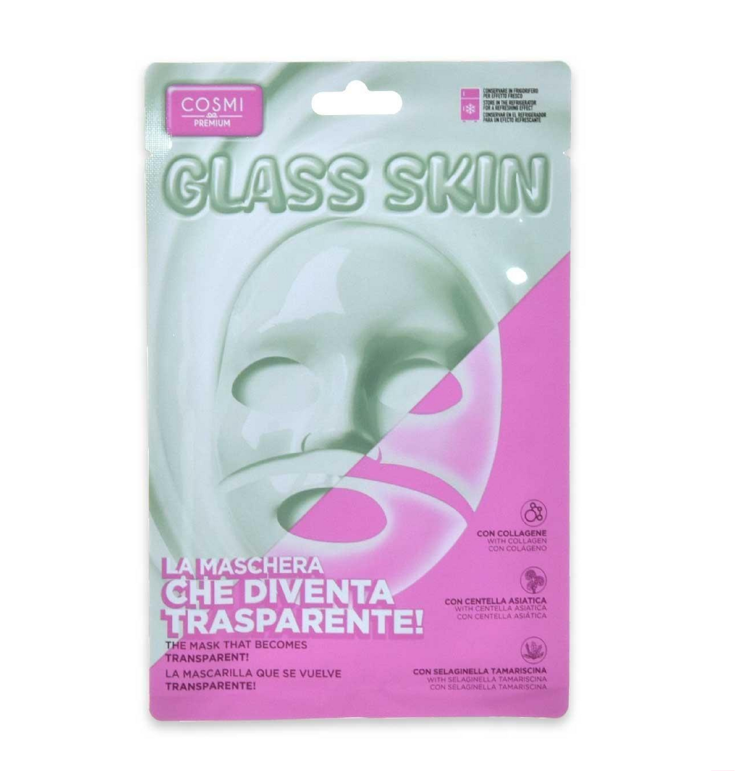 Maschera Viso Glass Skin Centella Asiatica - Effetto Trasparente Idratante