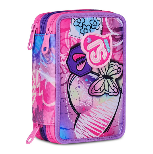 Astucci 3 Zip Sj Tinypatch Girl