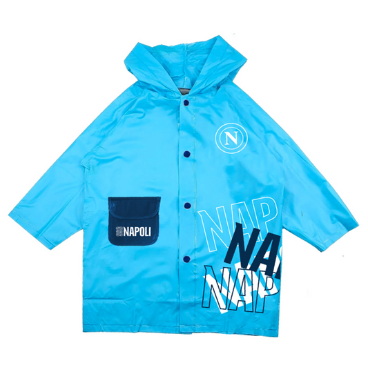 Poncho Antipioggia Bambini SSC Napoli - Leggero e Impermeabile 2026