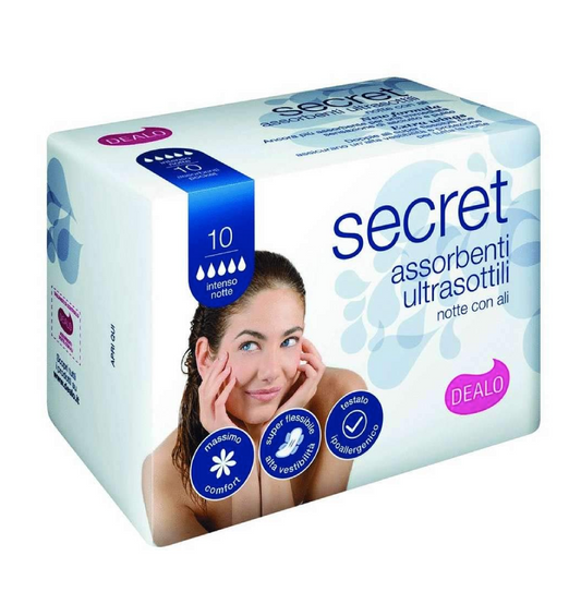 Assorbenti Ultrasottili Notte con Ali 10 Pezzi – Protezione Notturna Sicura