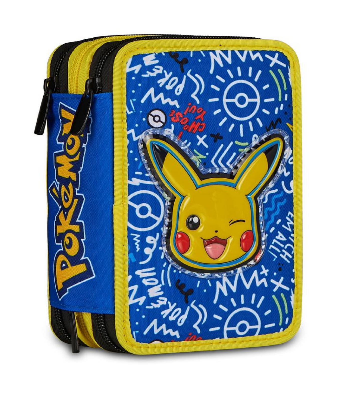 Astuccio 3 Zip Pokémon Completo - Astuccio Scuola Elementare