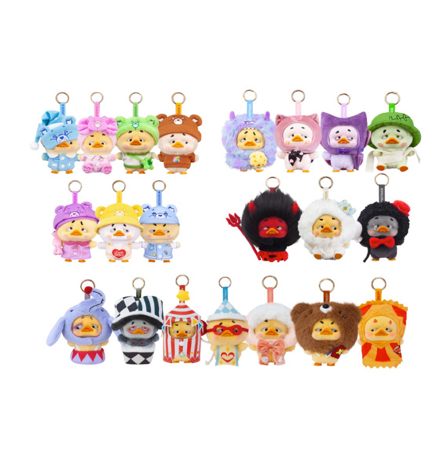 Upset Duck Blind Box – Peluche Collezionabili Colorful Player, Crazy Circus e Be Rainbow
