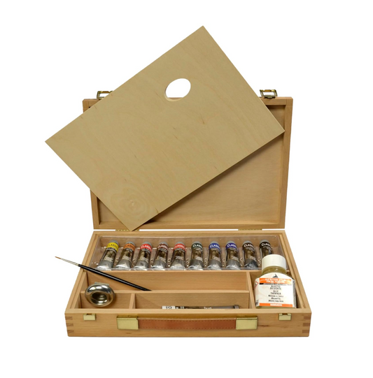 Cassetta in Faggio Colori a Olio Classico Maimeri 15 Pezzi – Set Pittura Artistica